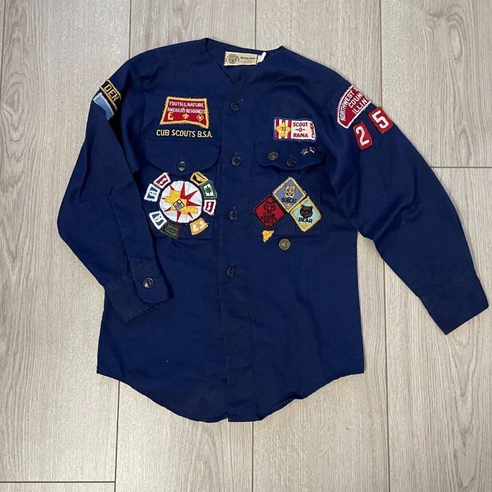 Vintage BSA Official Shirt Scout Rama Northwest Suburban Council Illinois 252